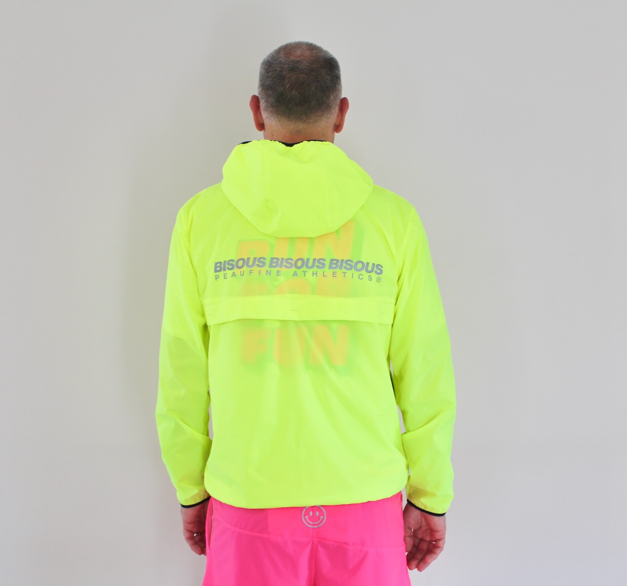 Peaufine Athletics X Bisous Ripstop Training Jacket Fluo Yellow