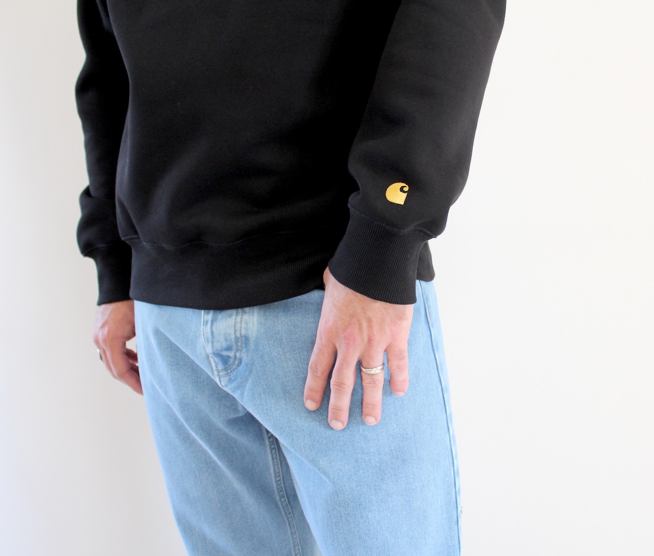 Carhartt Wip Chase sweat Black Gold