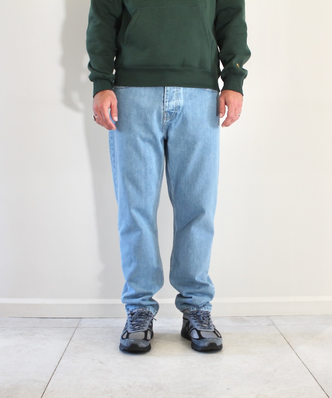 Newel Pant Blue Stone Bleached