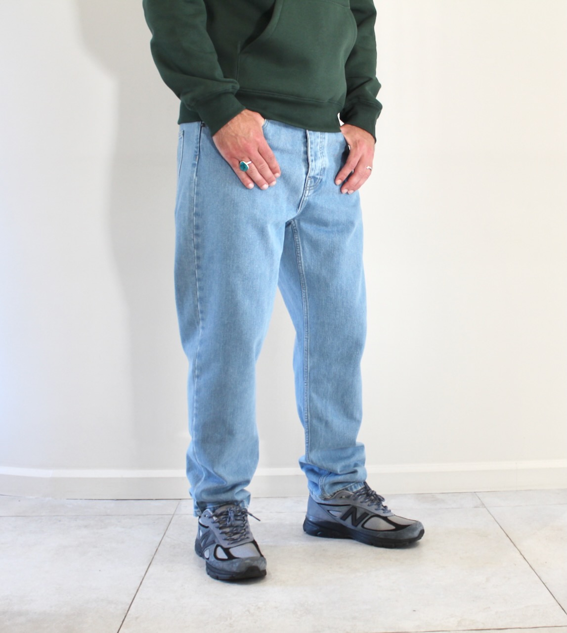 Carhartt Wip Newel Pant Blue Stone Bleached