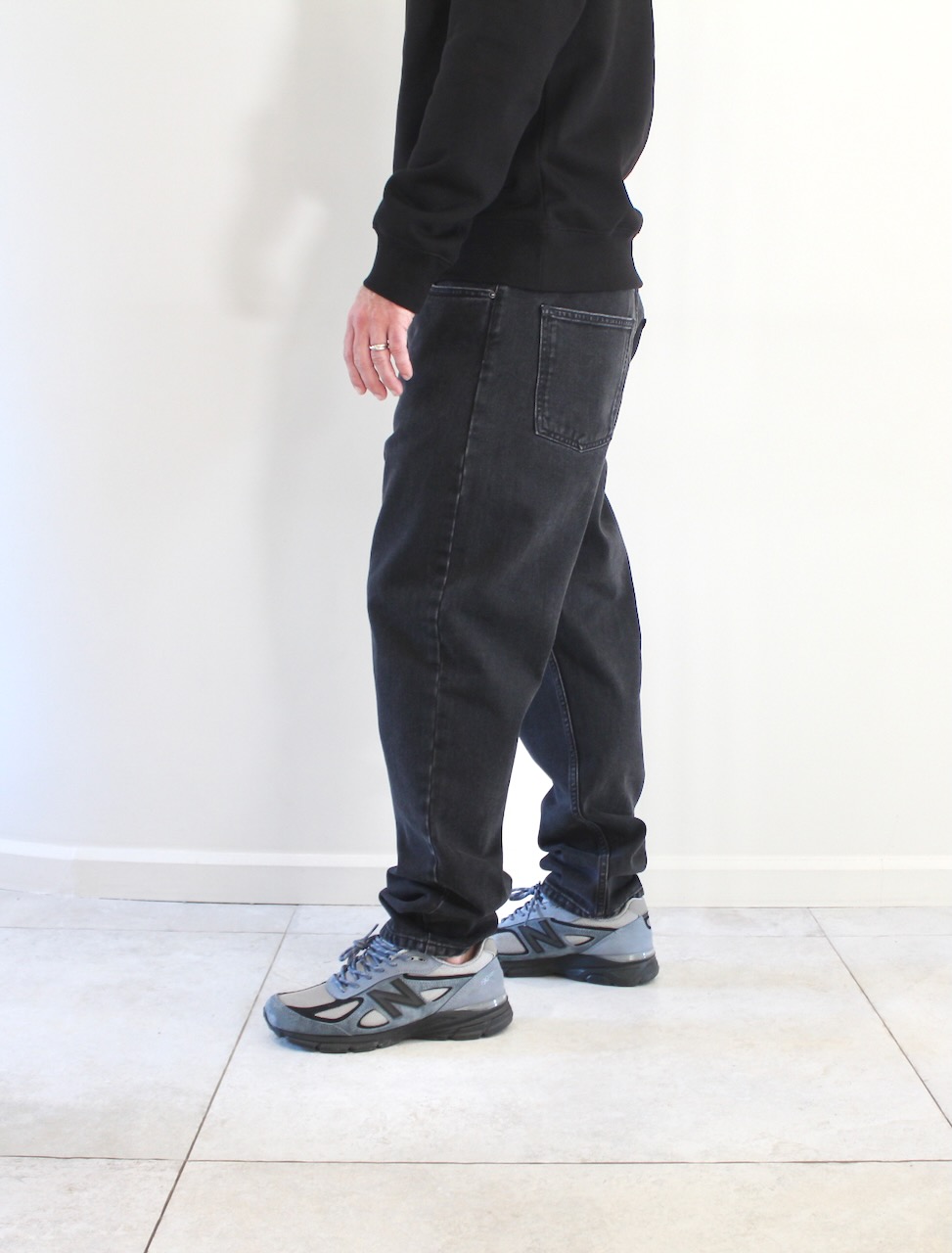 Carhartt Wip Newel Pant Black Stone Washed