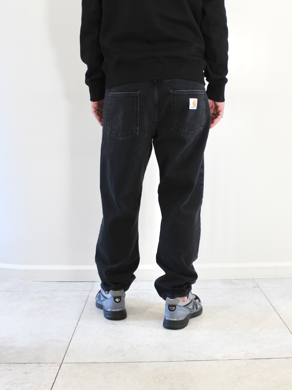 Carhartt Wip Newel Pant Black Stone Washed