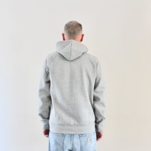 Carhartt Wip Hooded Chase Sweat Grey Heather
