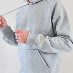 Carhartt Wip Hooded Chase Sweat Grey Heather