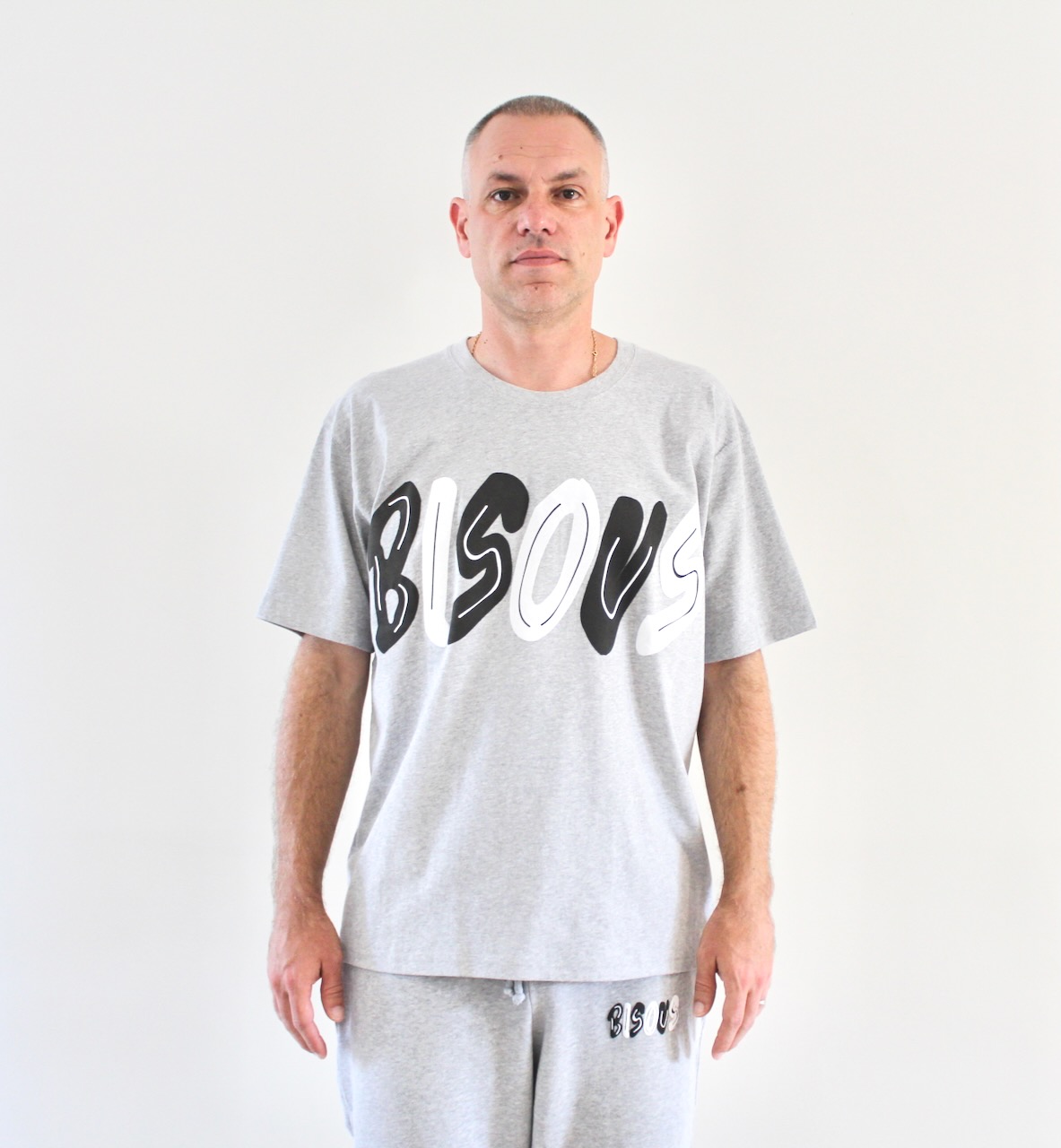 Bisous T-shirt Past Sport Grey
