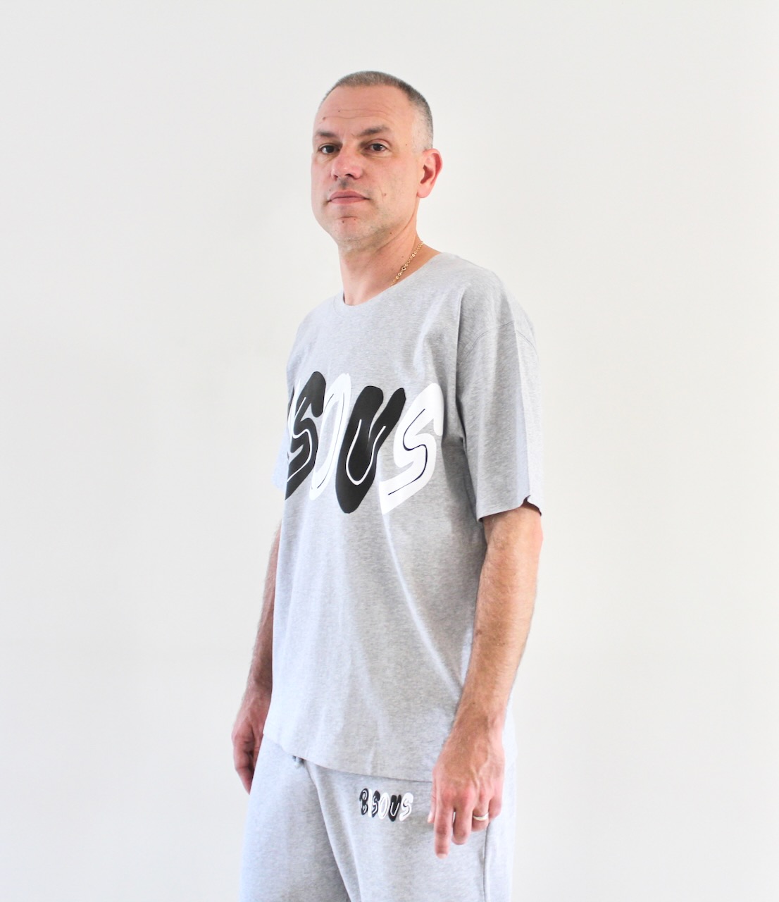 Bisous T-shirt Past Sport Grey