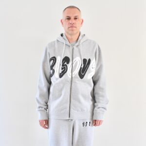 Bisous Hoodie Zipper Past Sport Grey