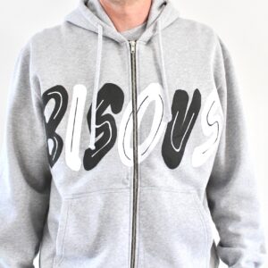 Bisous Hoodie Zipper Past Sport Grey