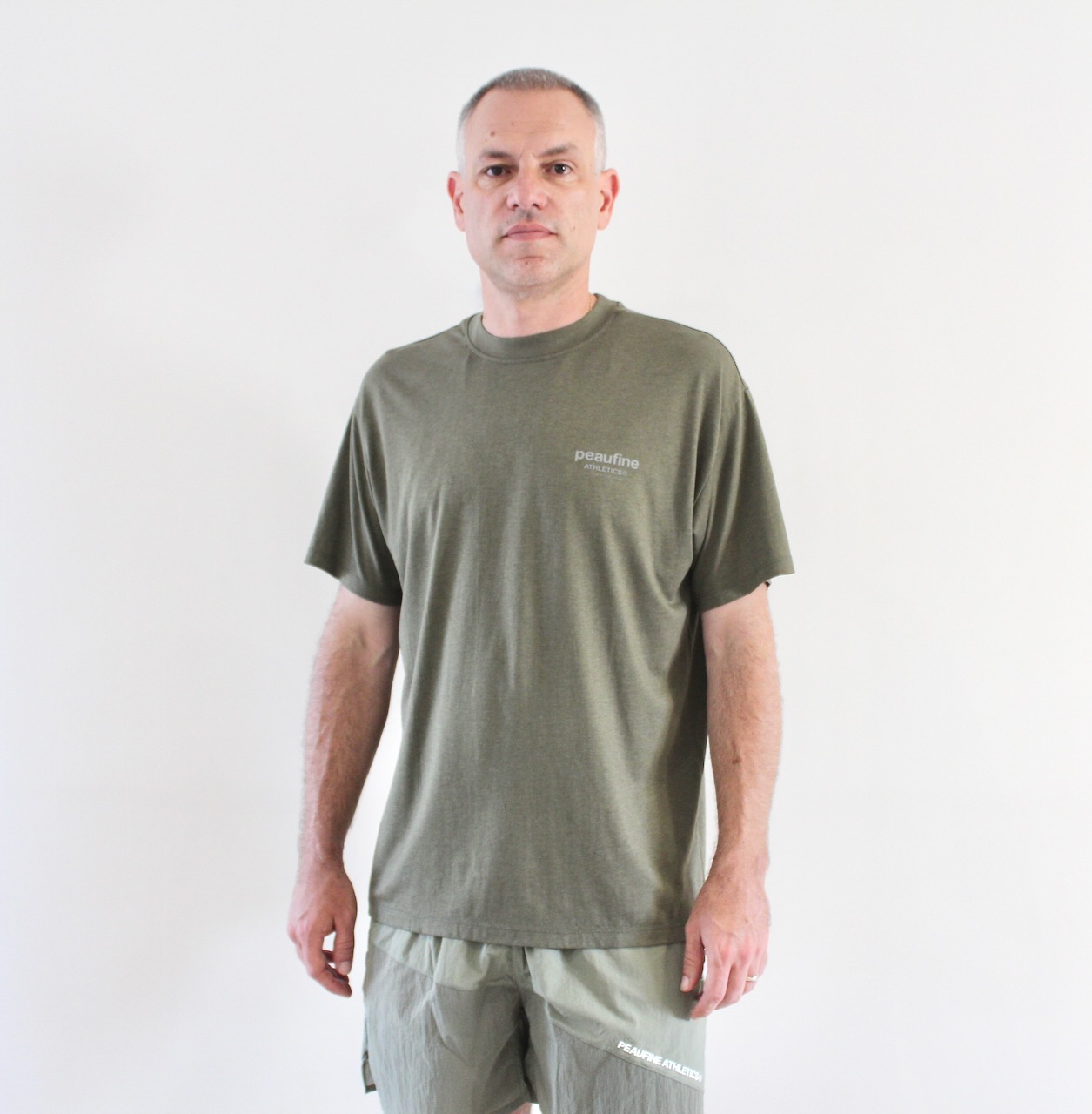 Peaufine Wood T-shirt Night Run Kaki