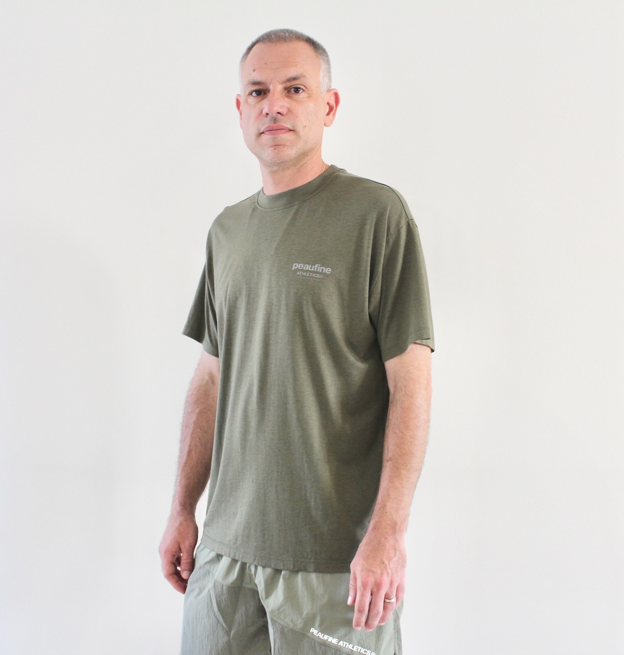 Peaufine Wood T-shirt Night Run Kaki