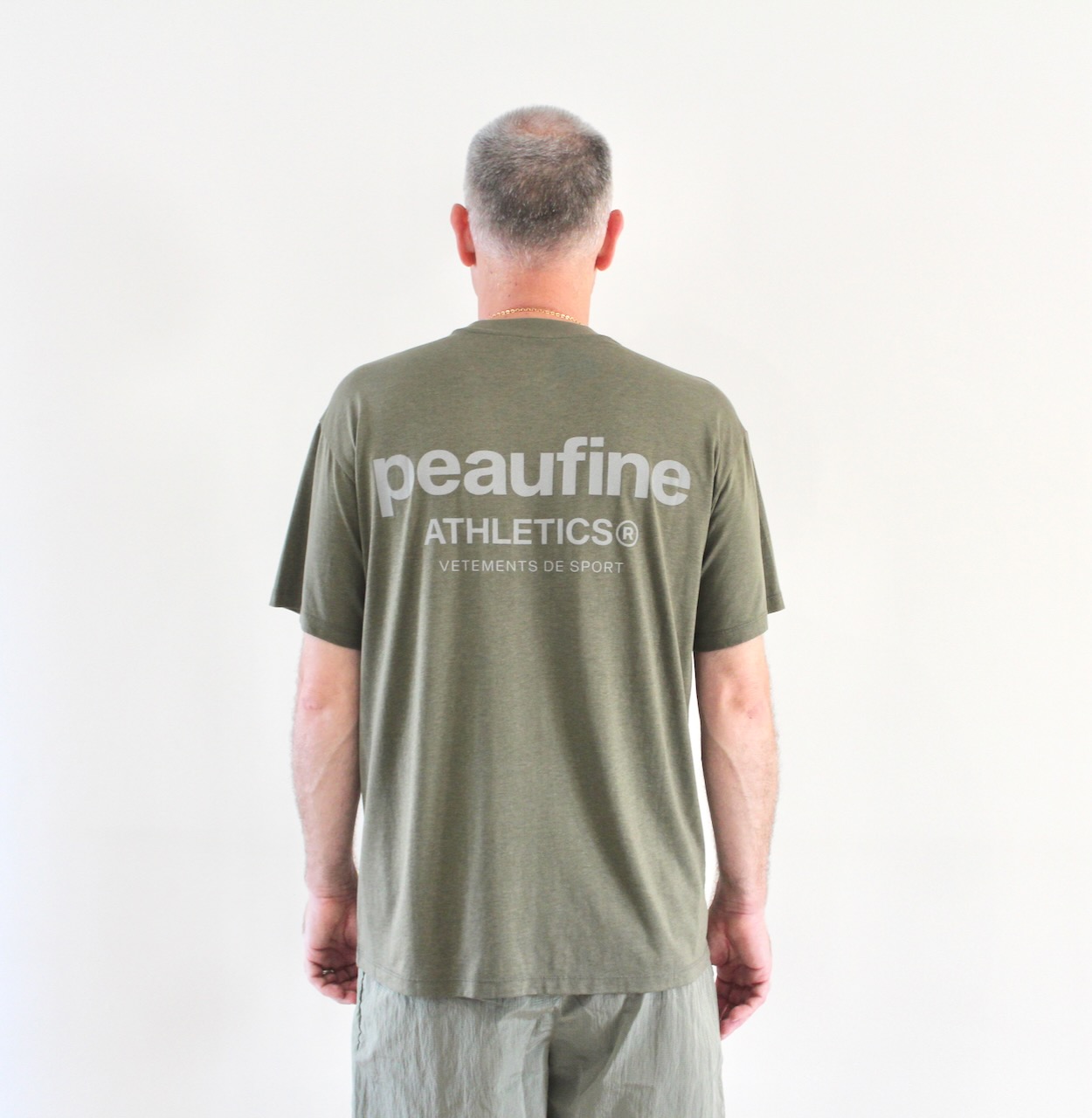 Peaufine Wood T-shirt Night Run Kaki