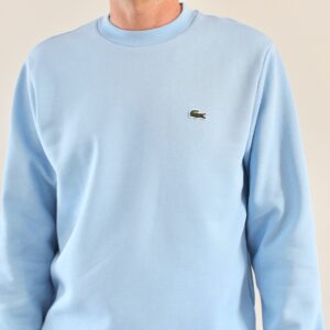 Lacoste sweat col rond bleu ciel
