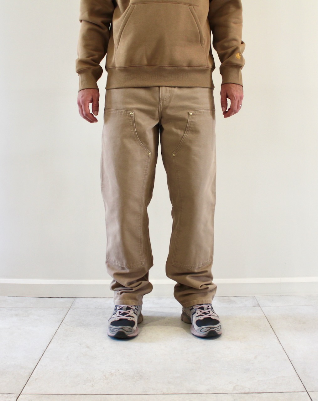 Carhartt Wip Double Knee Pant Peanut Aged Canvas