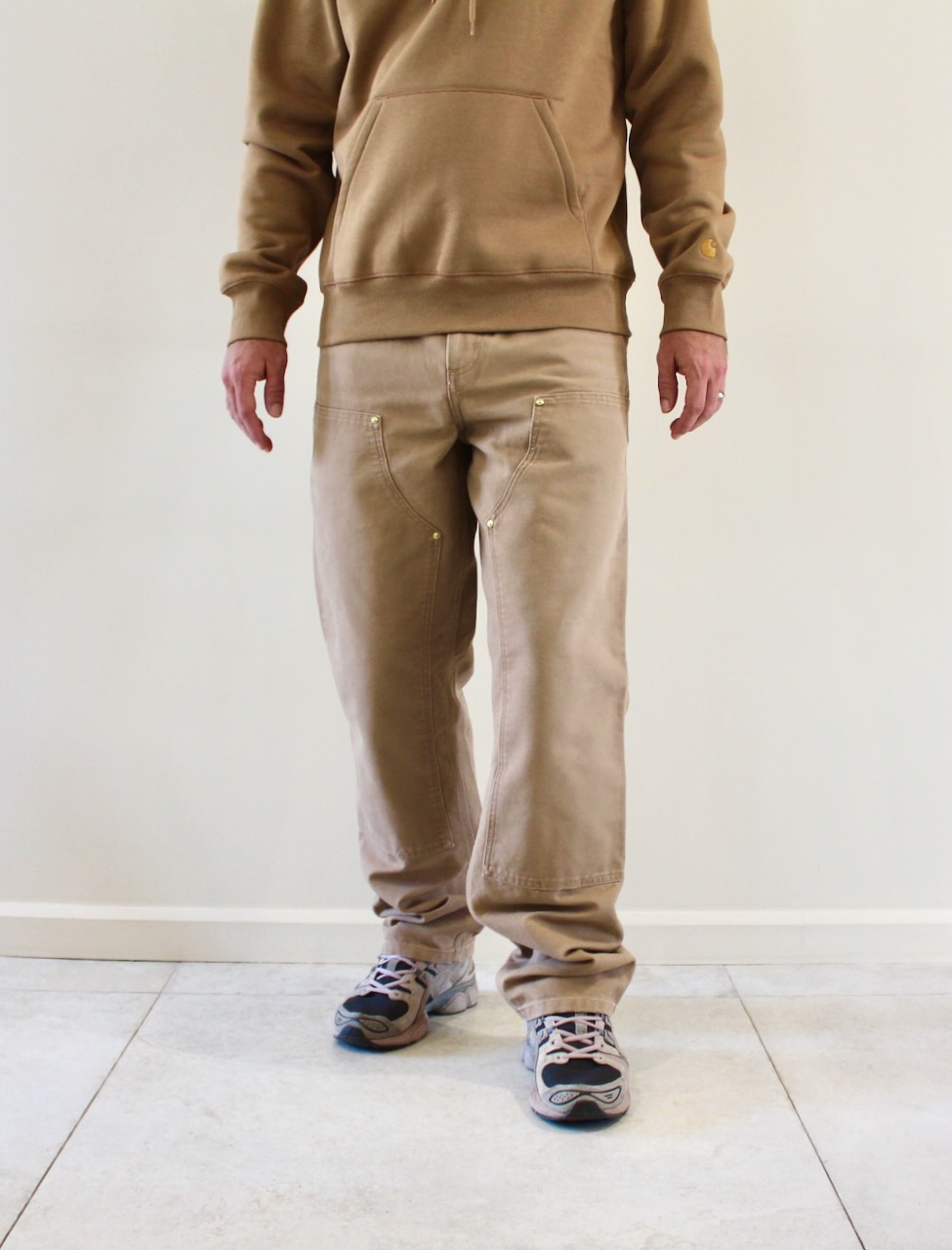 Carhartt Wip Double Knee Pant Peanut Aged Canvas