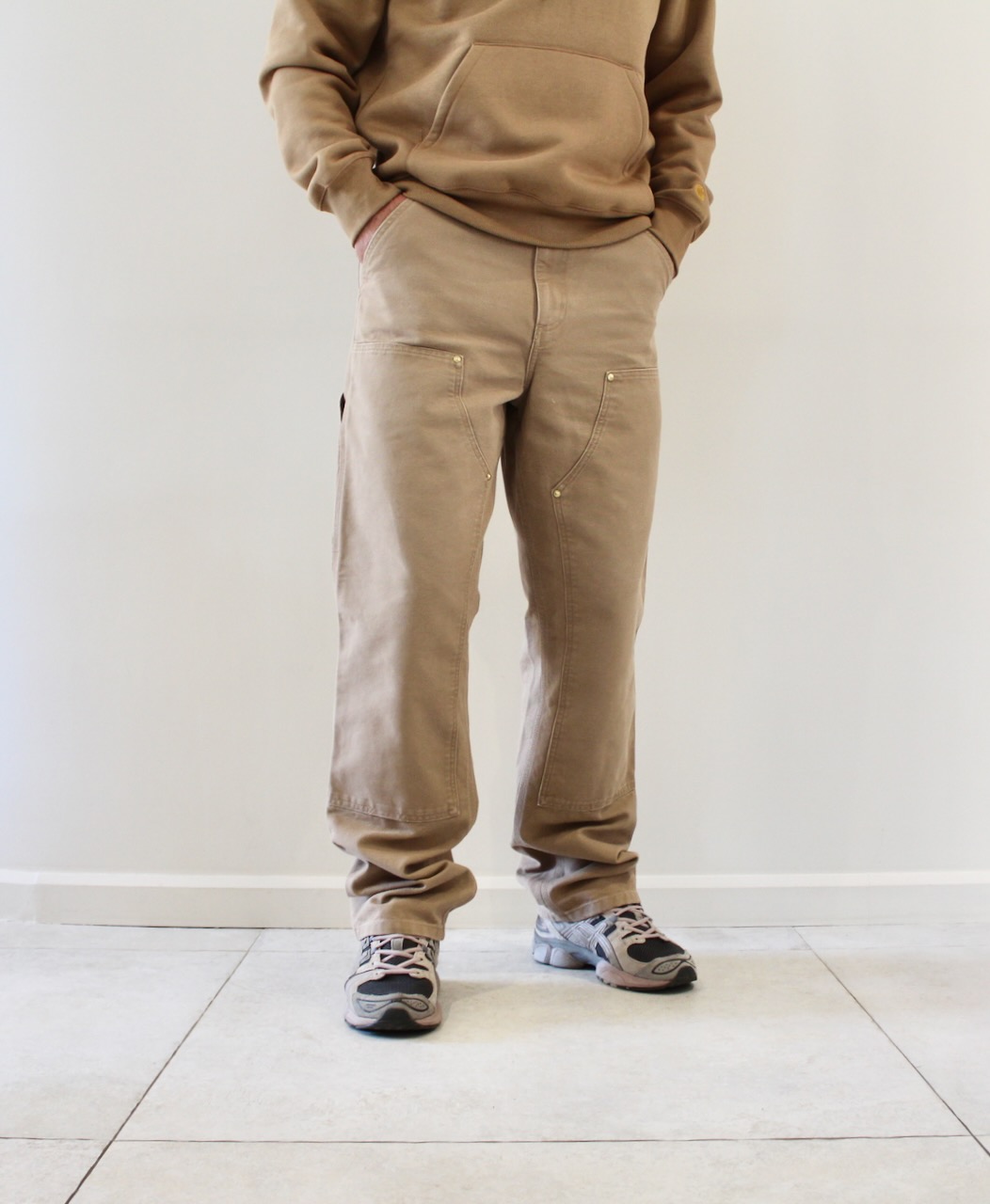 Carhartt Wip Double Knee Pant Peanut Aged Canvas