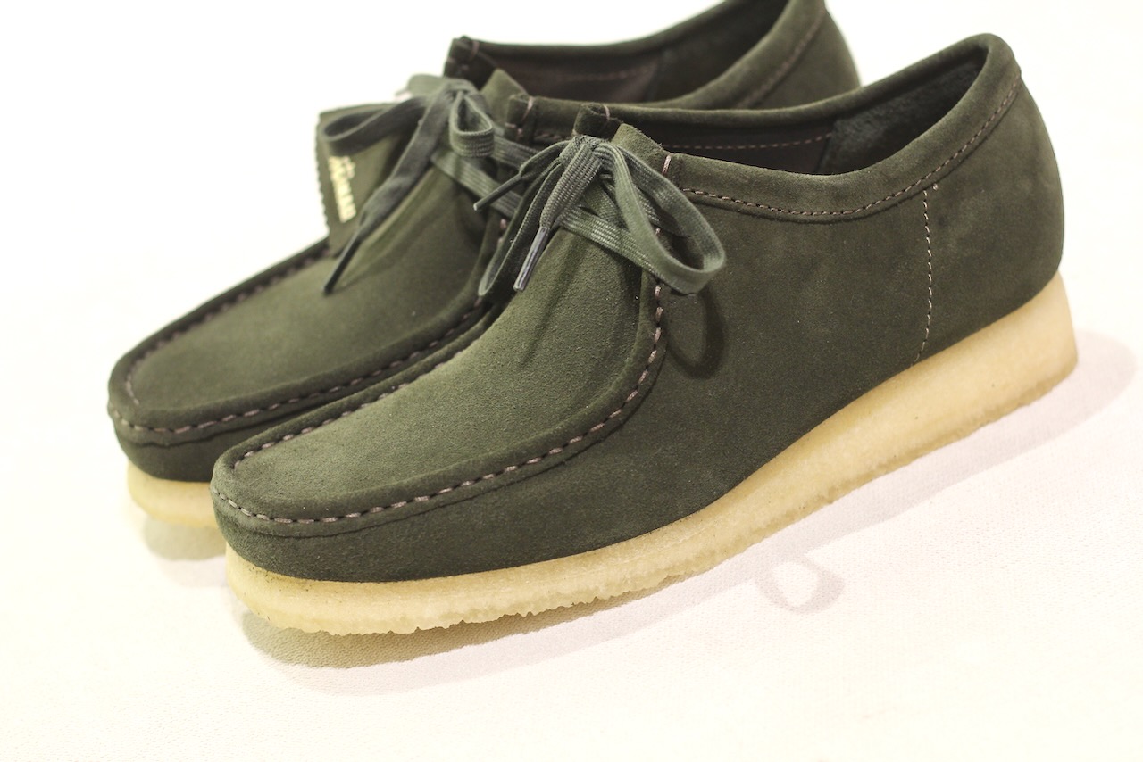 Clarks Wallabee Forest Green Suede