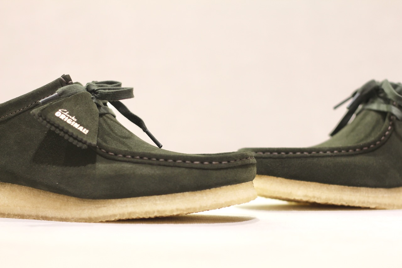 Clarks Wallabee Forest Green Suede