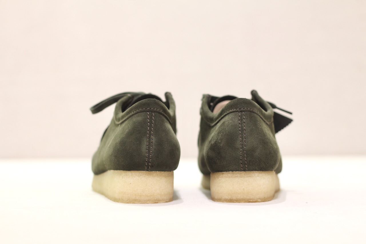 Clarks Wallabee Forest Green Suede