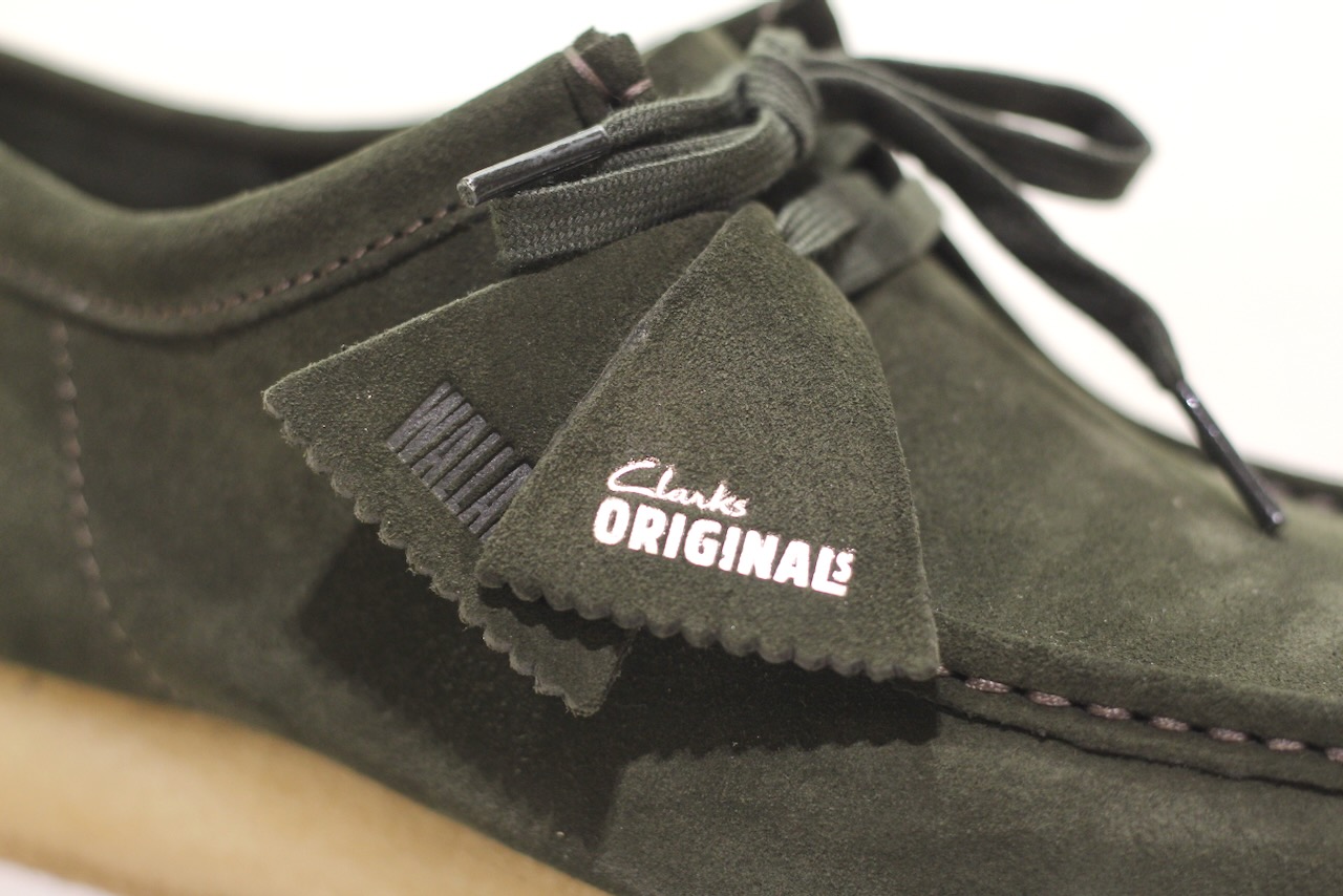 Clarks Wallabee Forest Green Suede