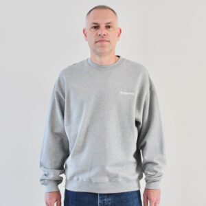 Polar Dave Crewneck Surf Logo Heather Grey