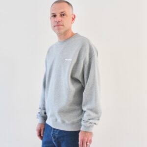 Polar Dave Crewneck Surf Logo Heather Grey
