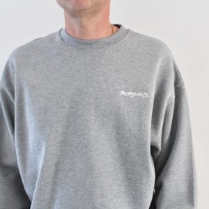 Polar Dave Crewneck Surf Logo Heather Grey