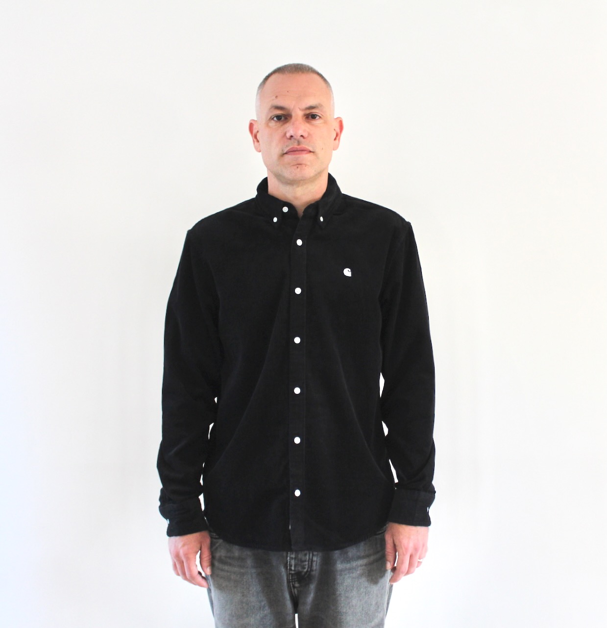 Carhartt Wip Madison Cord Shirt Black Wax