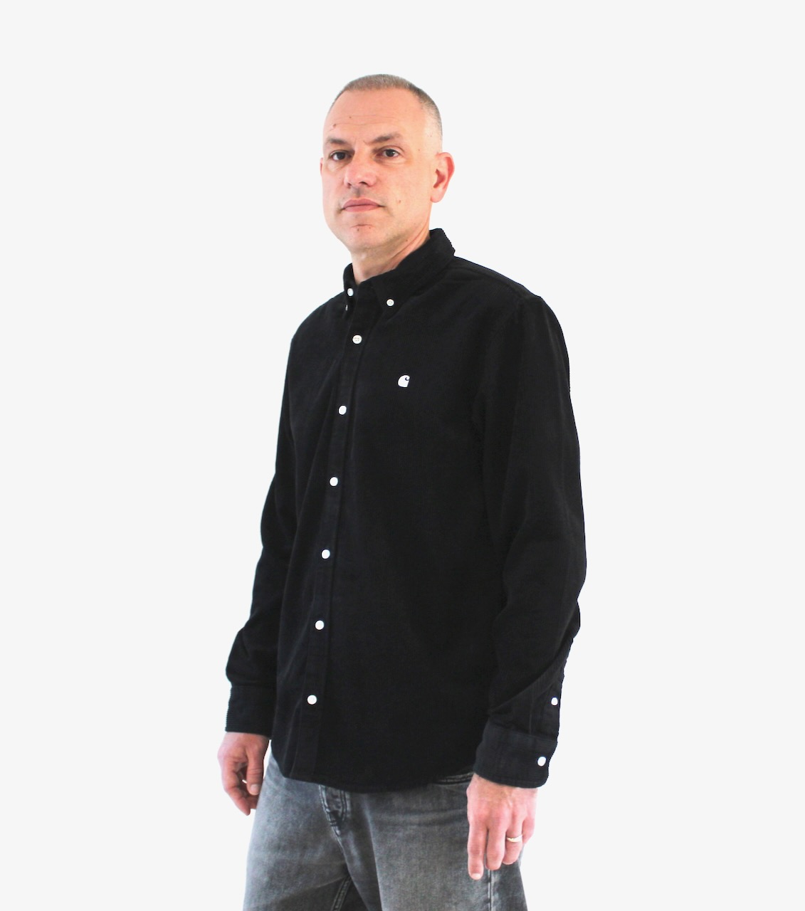 Carhartt Wip Madison Cord Shirt Black Wax