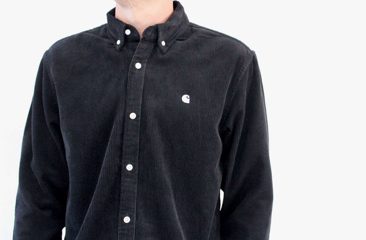Carhartt Wip Madison Cord Shirt Black Wax