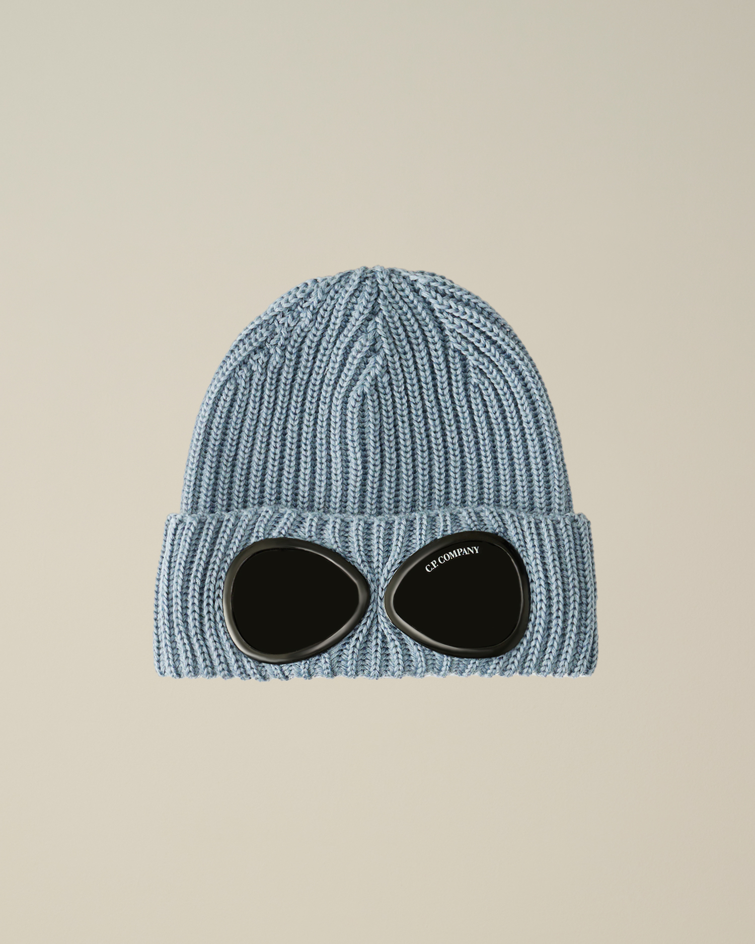 CP Company Goggle Beanie extra fine merino wool Flintstone