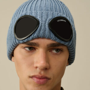 CP Company Goggle Beanie extra fine merino wool Flintstone