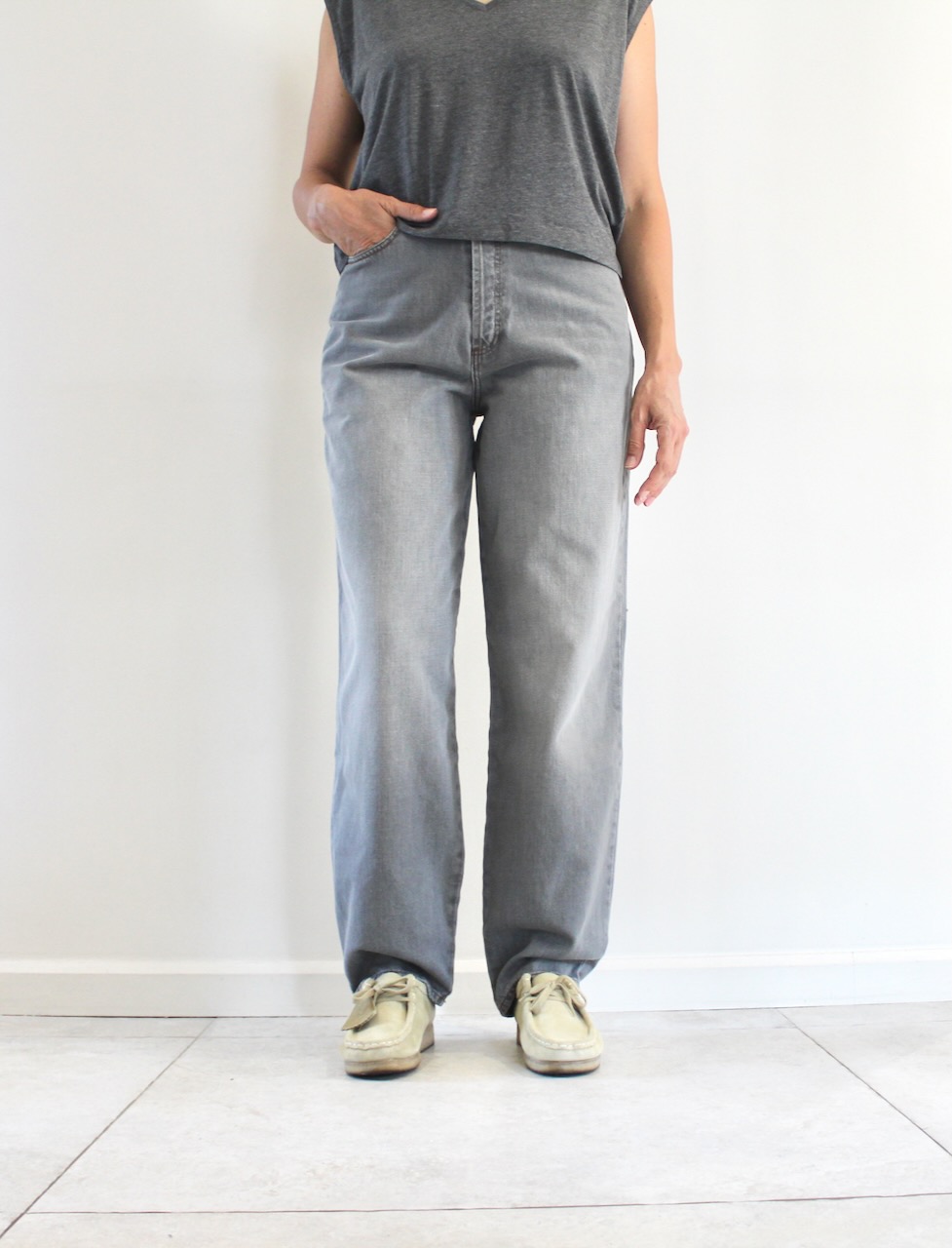 Sessùn Jean Baggou Mid Grey