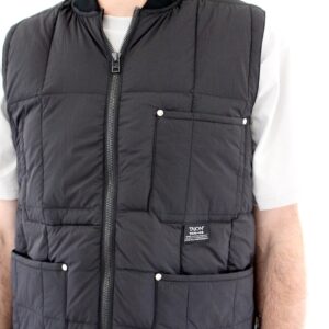 Taïon Work W-Zip Lib Down Vest Black