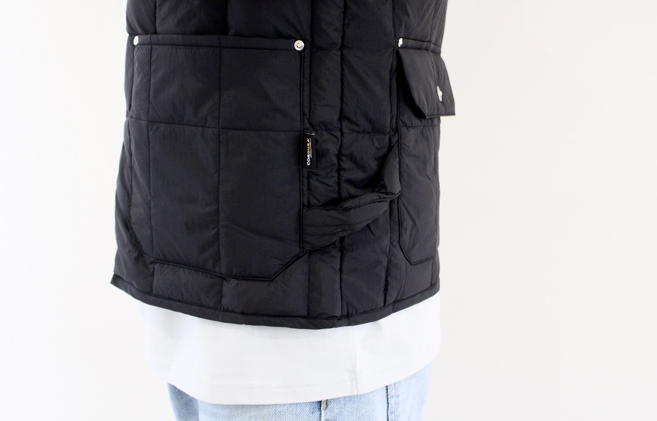 Taïon Work W-Zip Lib Down Vest Black