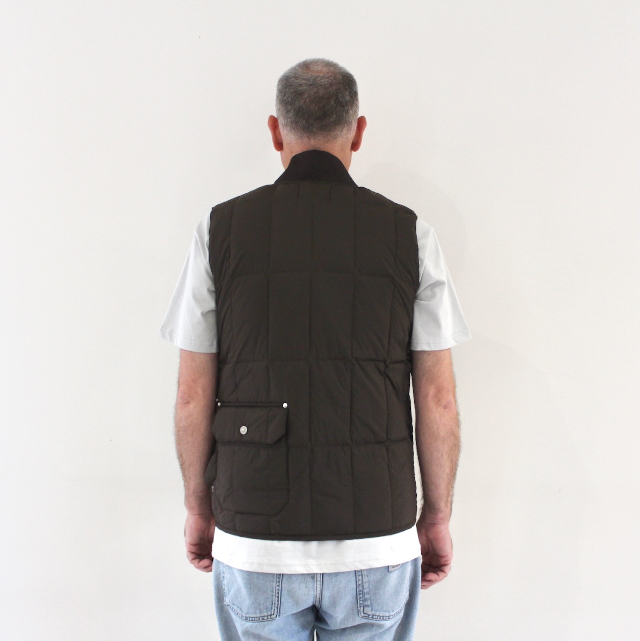 Taïon Work W-Zip Lib Down Vest D.Brown