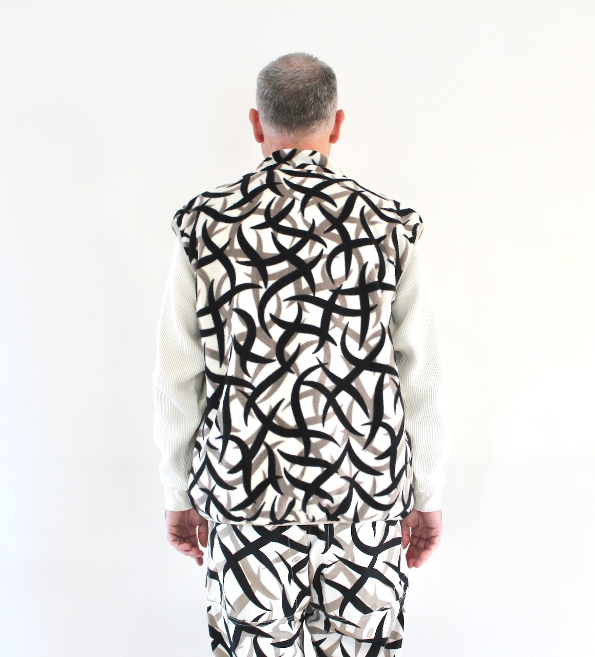 Gramicci Reversible Fleece Vest Tribal Snow
