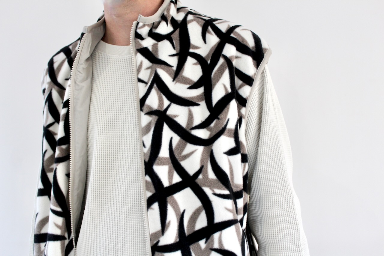 Gramicci Reversible Fleece Vest Tribal Snow