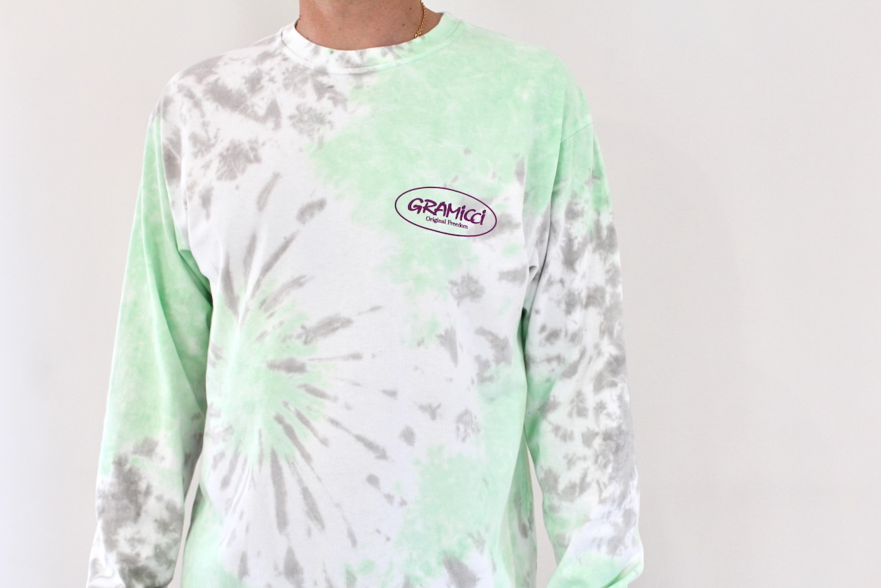 Gramicci Oval L/S Tee Tie Dye Green