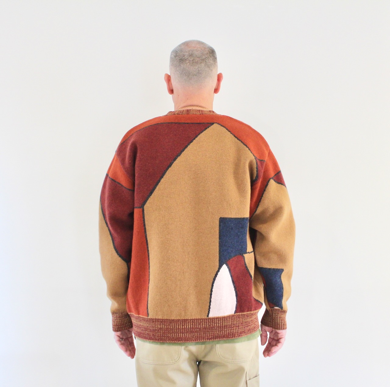 By Parra Your Stupid shed knitted cardigan brown