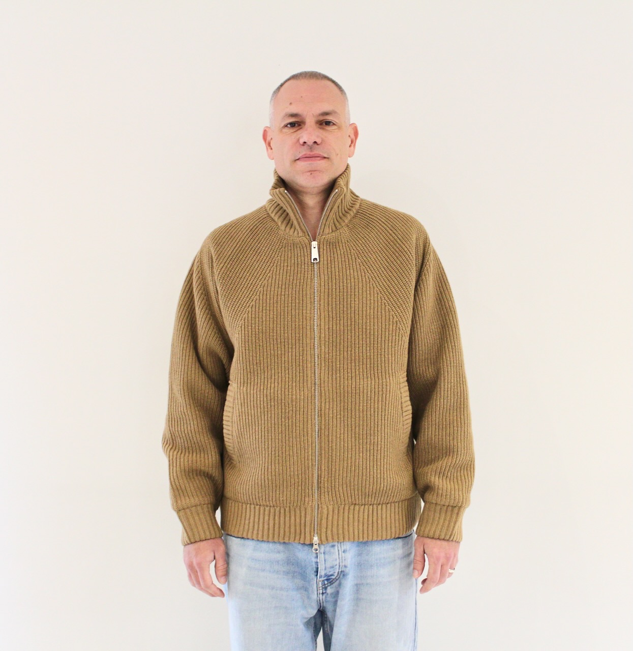 Carhartt Wip Banley sweater jacket peanut