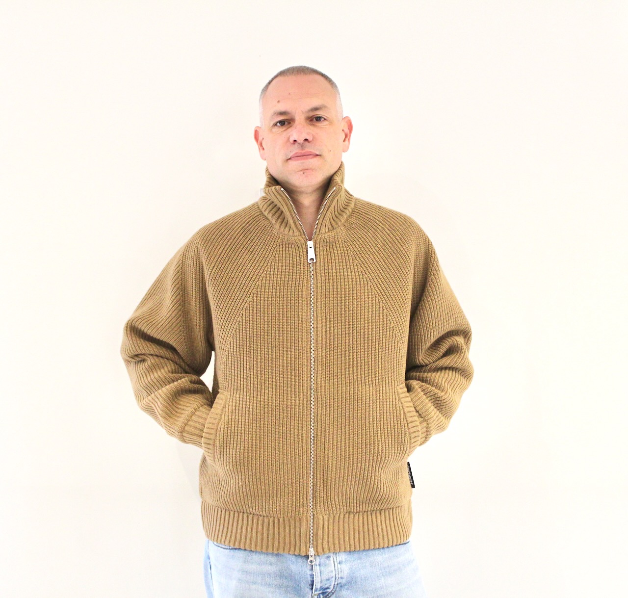 Carhartt Wip Banley sweater jacket peanut