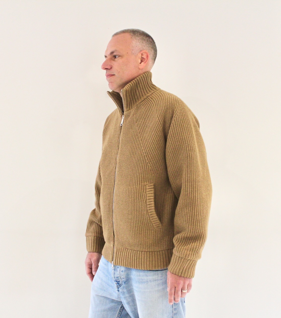 Carhartt Wip Banley sweater jacket peanut