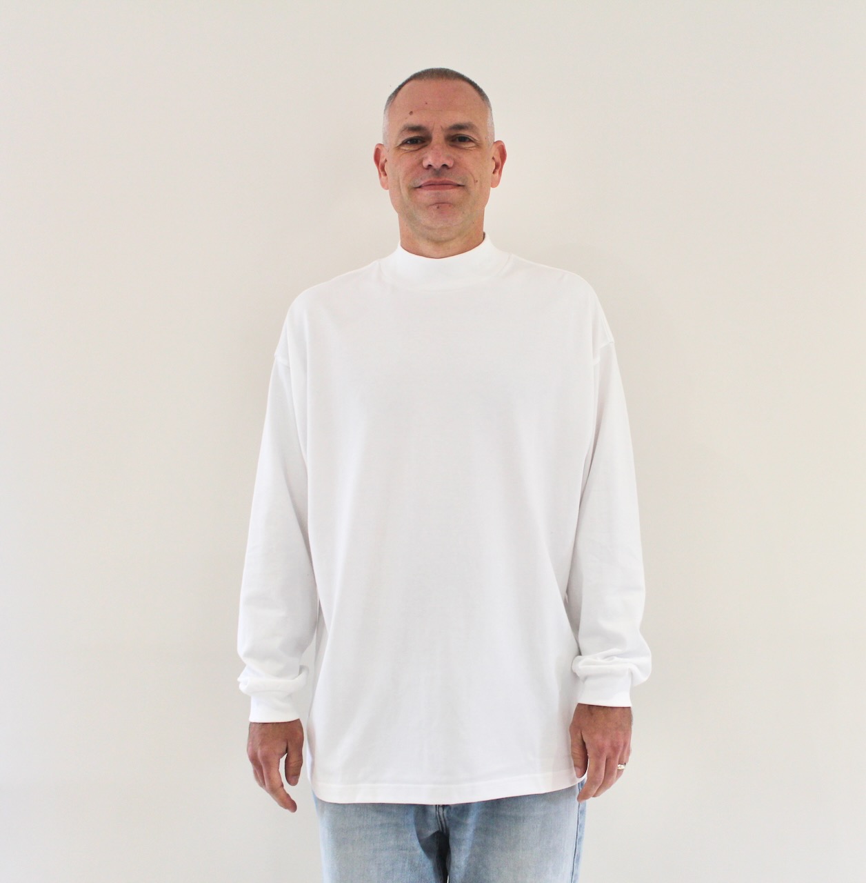 Carhartt Wip Script Mockneck T-shirt White
