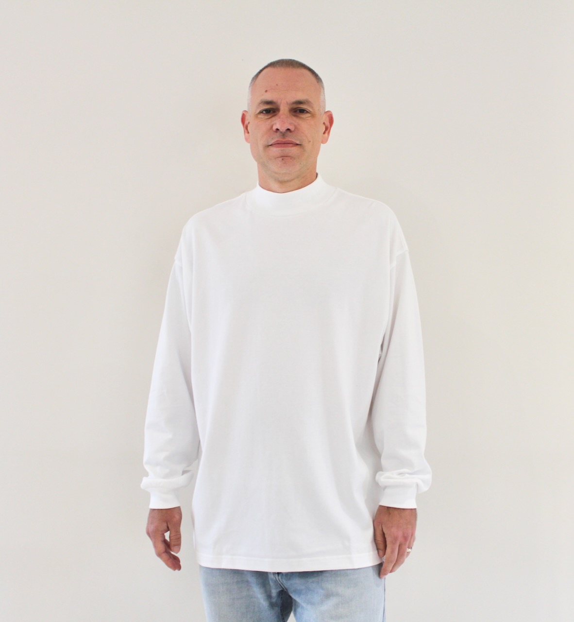 Carhartt Wip Script Mockneck T-shirt White