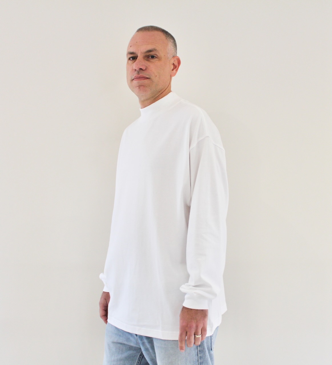 Carhartt Wip Script Mockneck T-shirt White