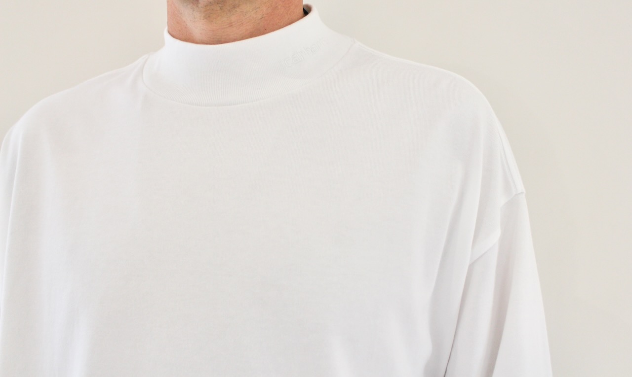 Carhartt Wip Script Mockneck T-shirt White