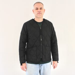 Taion Military Zip V Neck Noir