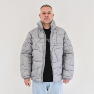 By Parra Boring village puffer jacket grey