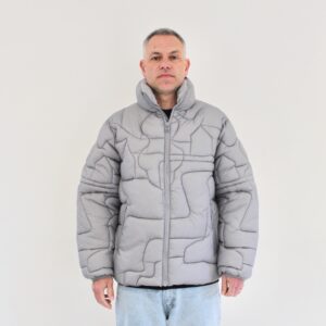 By Parra Boring village puffer jacket grey