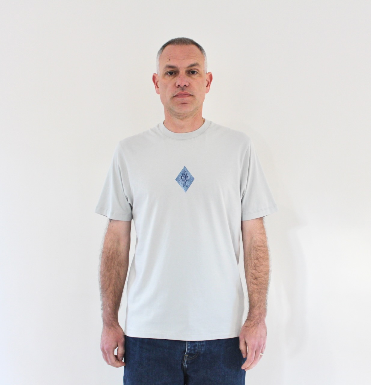 CP Company Tee shirt jersey 30/1 Stained Glass Blue Fox